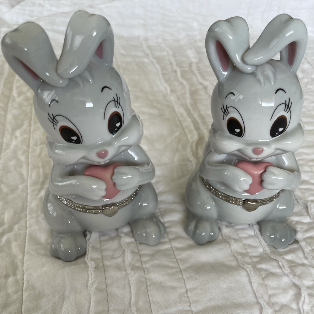 2 2011 LIMOGES-TURGOT Bradford Exchange DAUGHTER, SOME-BUNNY LOVES YOU Music Box